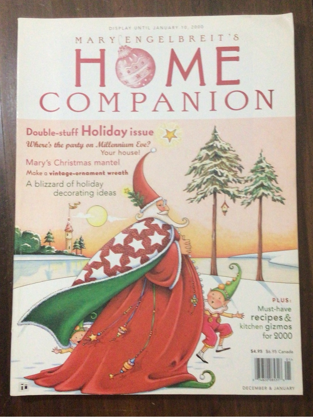 Mary Engelbreit's Home Companion magazine Dec 99/Jan 2000 Holiday w/ Paper Doll
